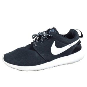 Nike Roshe One Women Athletic Shoe Size 10 Casual Running Black Fabric Mesh